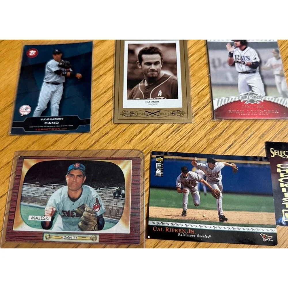 Evan Longoria Cal Ripken Jr Robinson Cano Vintage 11 Card Baseball Lot Ser /299